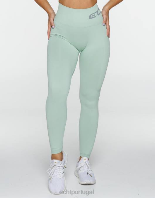 ECHT surgir leggings scrunch camafeu verde roupas mulheres P22N307