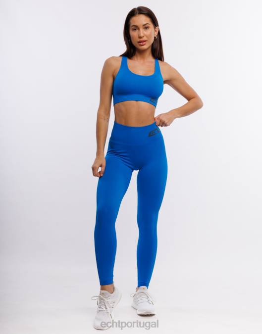 ECHT surgir leggings scrunch oceano azul roupas mulheres P22N469