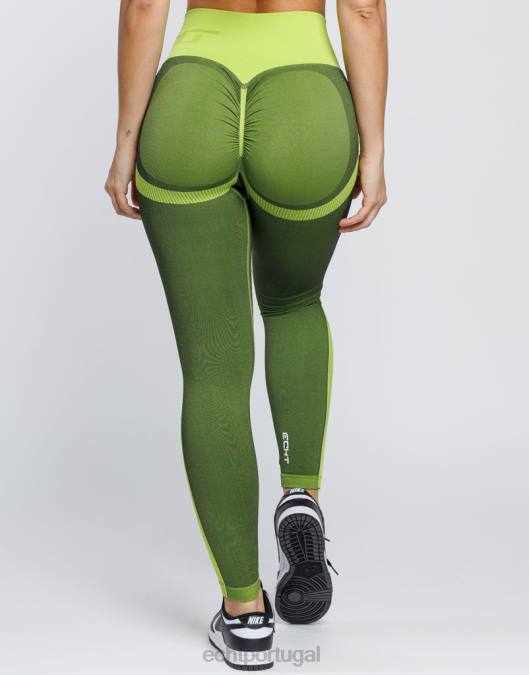 ECHT surgir leggings scrunch v2 Lima roupas mulheres P22N81