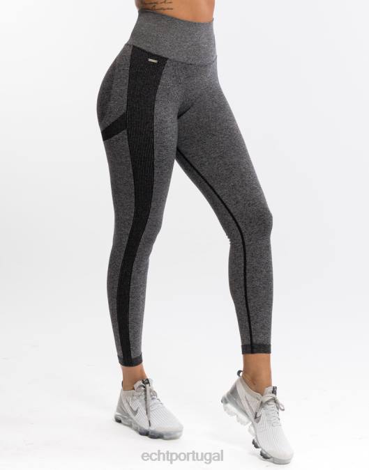 ECHT surgir leggings scrunch v2 carvão roupas mulheres P22N82