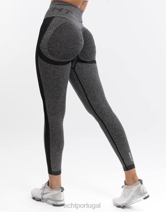 ECHT surgir leggings scrunch v2 carvão roupas mulheres P22N82