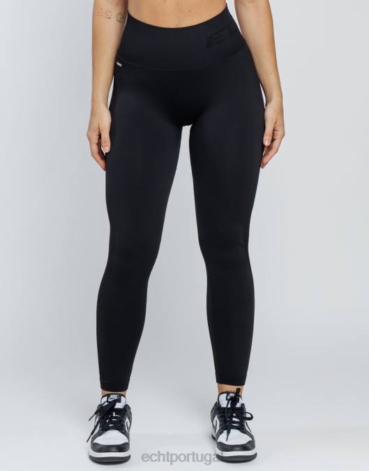 ECHT surgir leggings scrunch v2 preto roupas mulheres P22N83