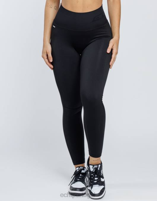 ECHT surgir leggings scrunch v2 preto roupas mulheres P22N83