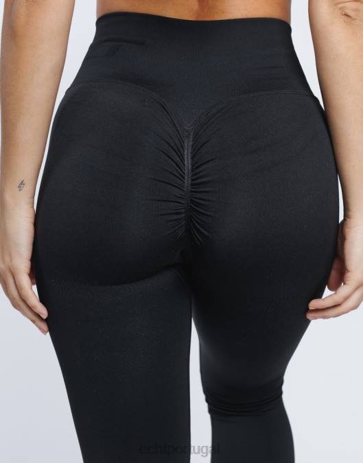 ECHT surgir leggings scrunch v2 preto roupas mulheres P22N83