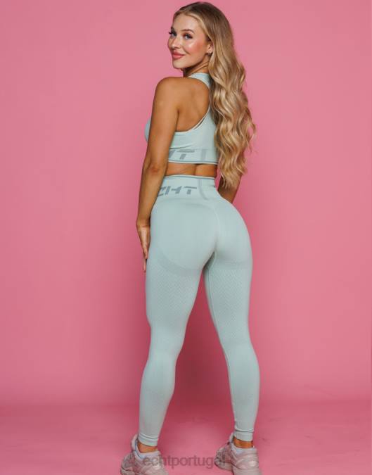 ECHT surgir retorno leggings camafeu verde roupas mulheres P22N126