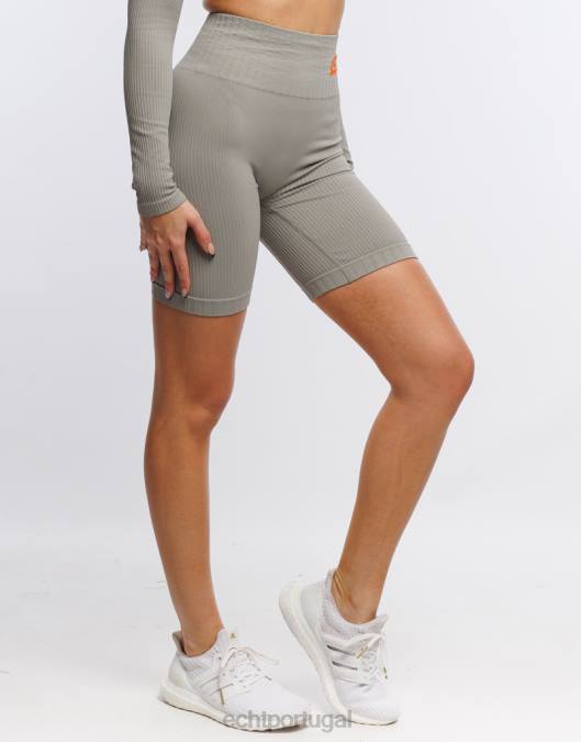 ECHT surgir shorts conforto v2 cinza pedra roupas mulheres P22N503