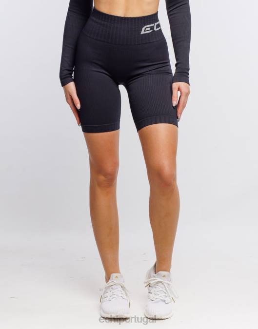 ECHT surgir shorts conforto v2 preto roupas mulheres P22N462