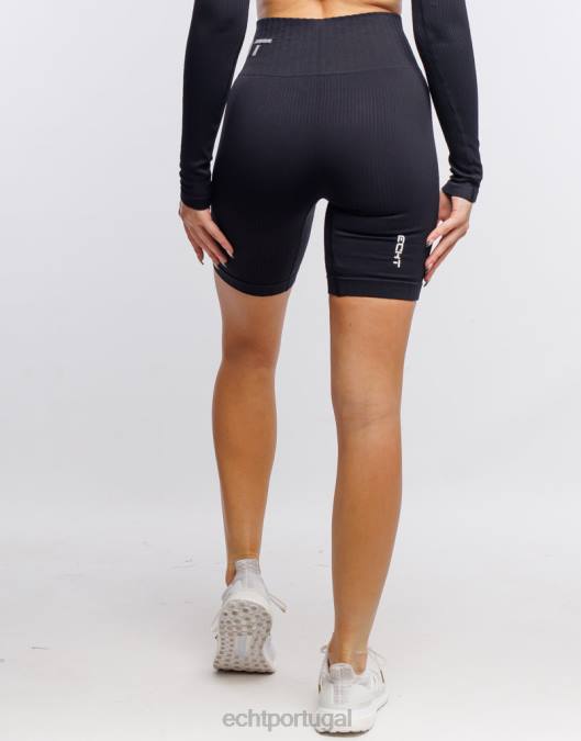 ECHT surgir shorts conforto v2 preto roupas mulheres P22N462