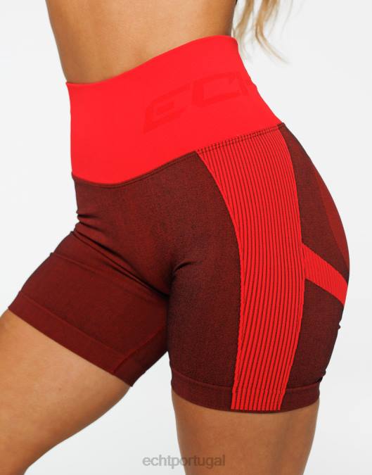 ECHT surgir shorts elásticos v2 vermelho roupas mulheres P22N124