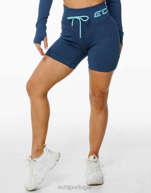 ECHT surgir shorts estilo azul denim roupas mulheres P22N37