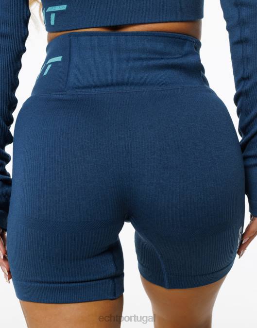 ECHT surgir shorts estilo azul denim roupas mulheres P22N37