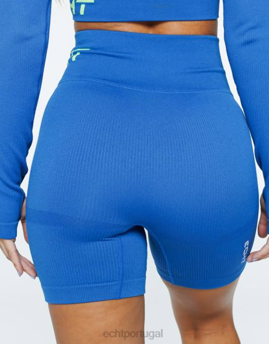 ECHT surgir shorts estilo v2 azul roupas mulheres P22N269