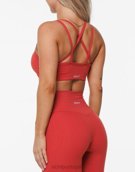 ECHT sutiã esportivo de tempestade vermelho roupas mulheres P22N471