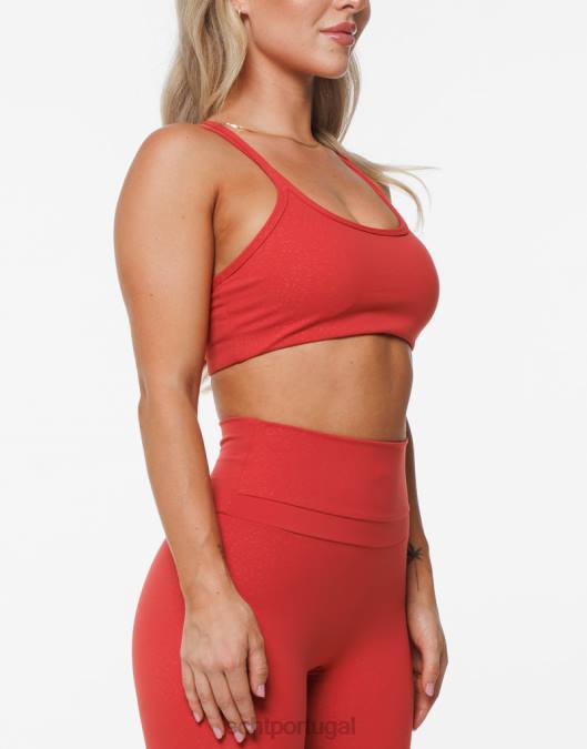 ECHT sutiã esportivo de tempestade vermelho roupas mulheres P22N471