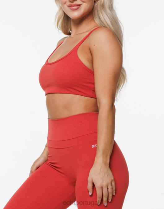 ECHT sutiã esportivo de tempestade vermelho roupas mulheres P22N471