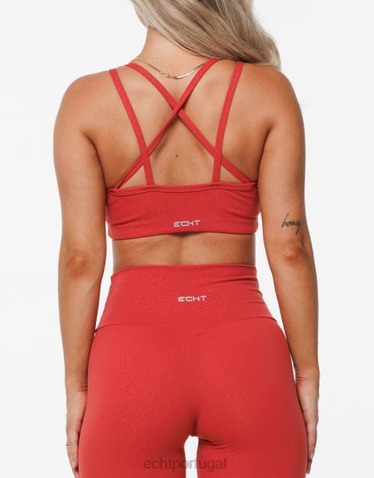 ECHT sutiã esportivo de tempestade vermelho roupas mulheres P22N471