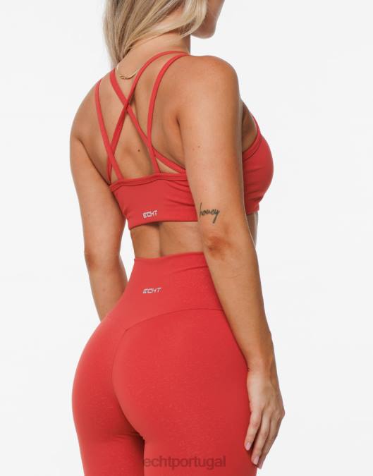 ECHT sutiã esportivo de tempestade vermelho roupas mulheres P22N471