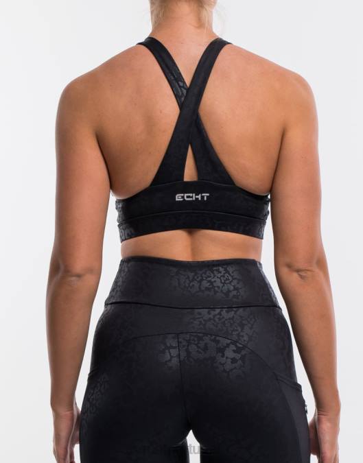 ECHT sutiã esportivo selvagem preto roupas mulheres P22N510