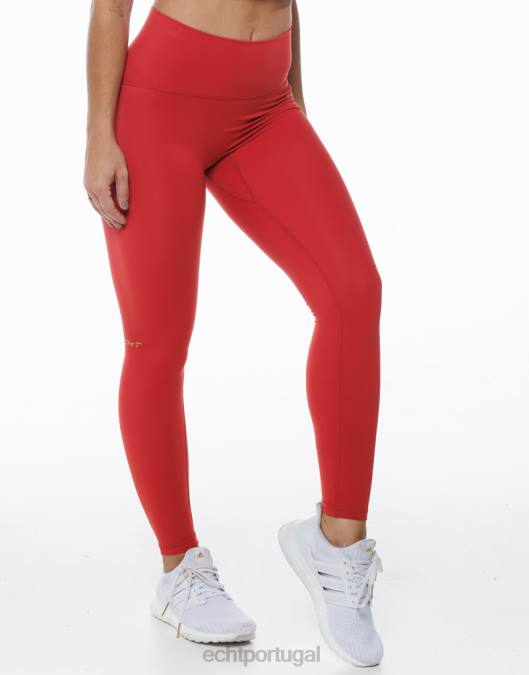 ECHT ultra-leggings cardeal vermelho roupas mulheres P22N460