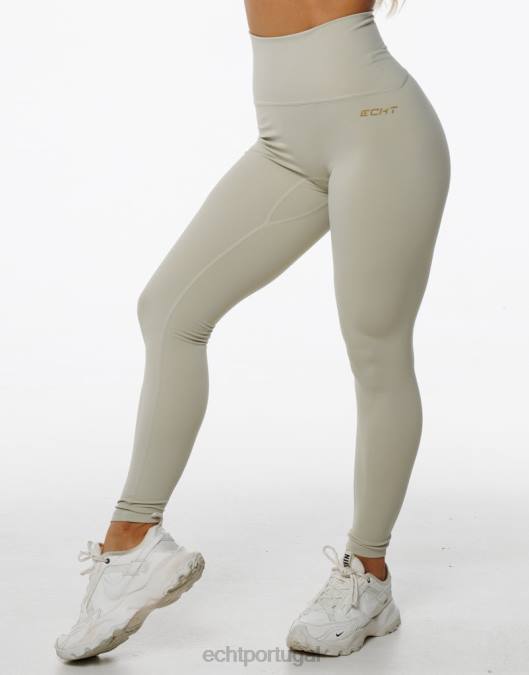 ECHT ultra-leggings cinza ágata roupas mulheres P22N119