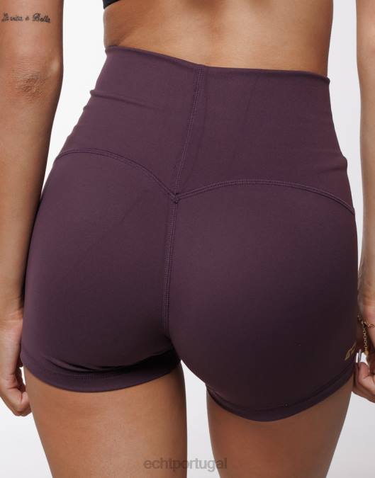 ECHT ultra-shorts ameixa roxa roupas mulheres P22N350