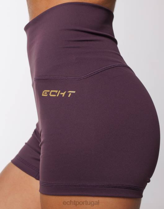 ECHT ultra-shorts ameixa roxa roupas mulheres P22N350