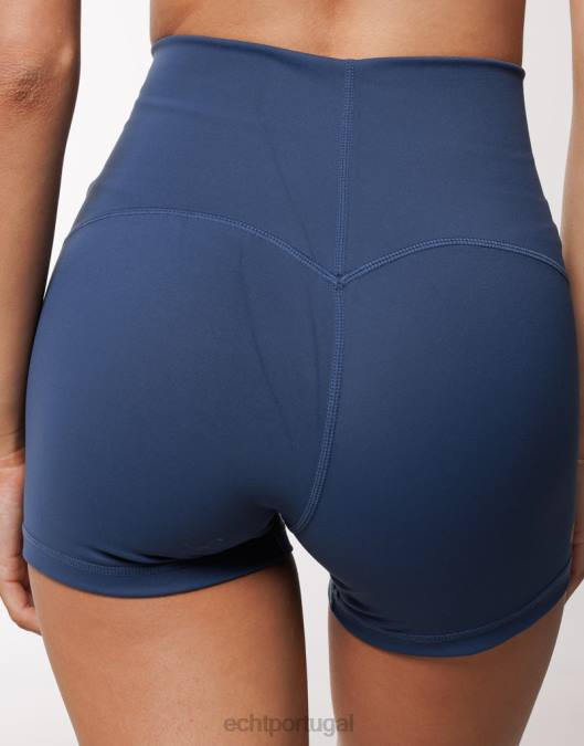 ECHT ultra-shorts azul denim roupas mulheres P22N348