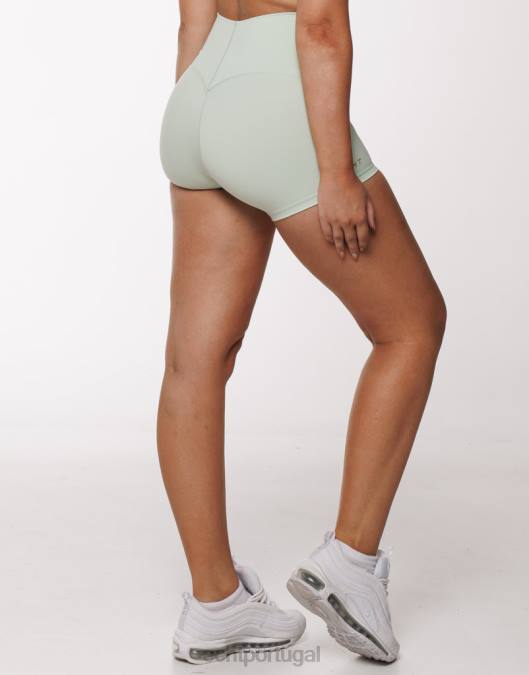 ECHT ultra-shorts camafeu verde roupas mulheres P22N349