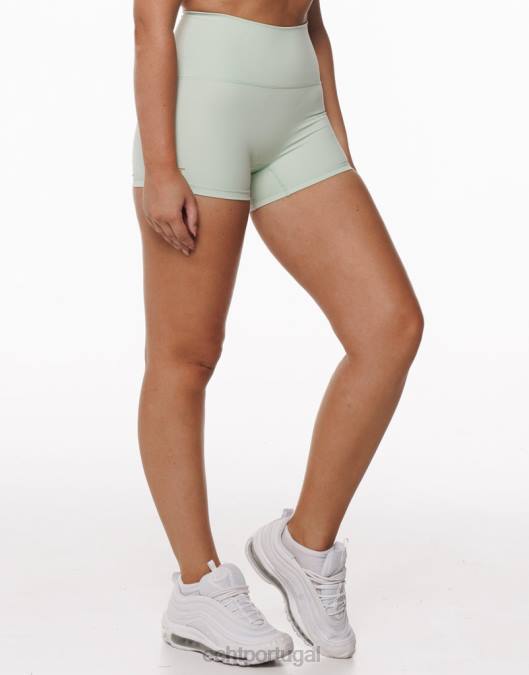 ECHT ultra-shorts camafeu verde roupas mulheres P22N349