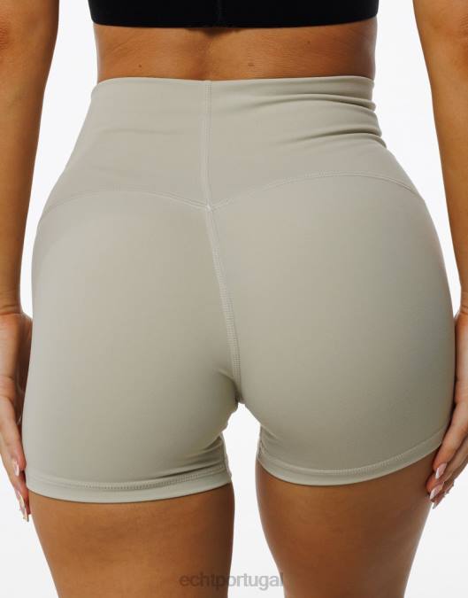 ECHT ultra-shorts cinza ágata roupas mulheres P22N60