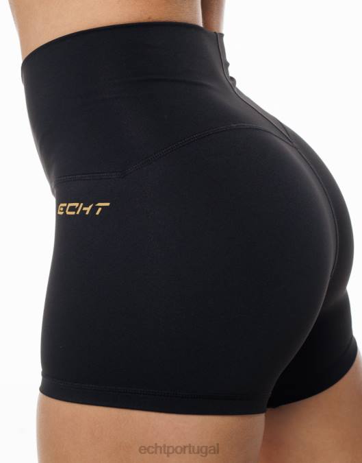 ECHT ultra-shorts preto roupas mulheres P22N57