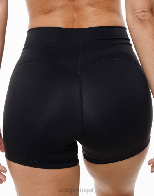 ECHT ultra-shorts preto roupas mulheres P22N57