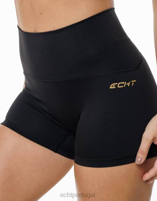 ECHT ultra-shorts preto roupas mulheres P22N57