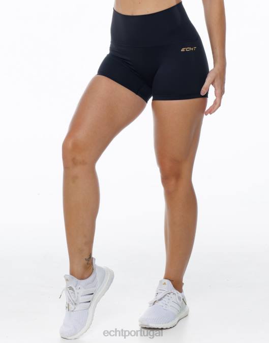 ECHT ultra-shorts preto roupas mulheres P22N57