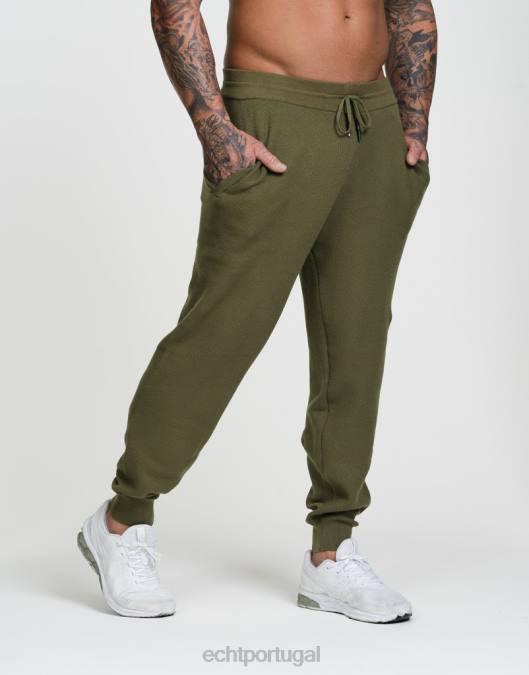 ECHT beverley joggers verde cáqui bolsa homens P22N608