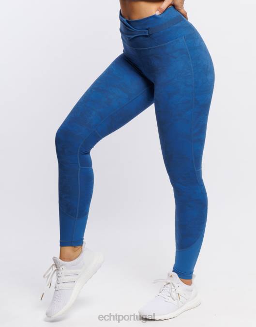 ECHT aumentar leggings azul roupas mulheres P22N519