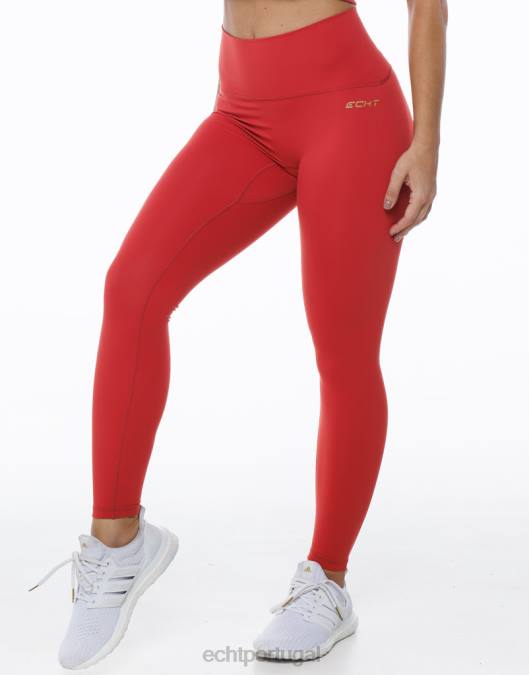 ECHT ultra-leggings cardeal vermelho roupas mulheres P22N460